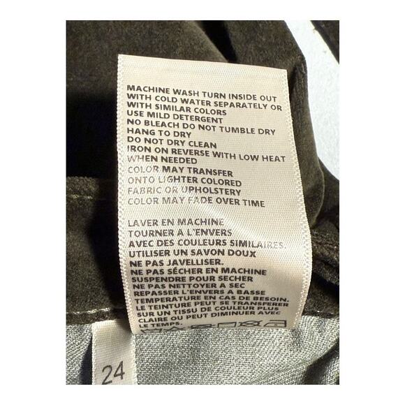 NEW L'AGENCE Josie High Rise Skinny Corduroy Jeans in Hunter Green Size 0‎ (24) - Picture 9 of 9